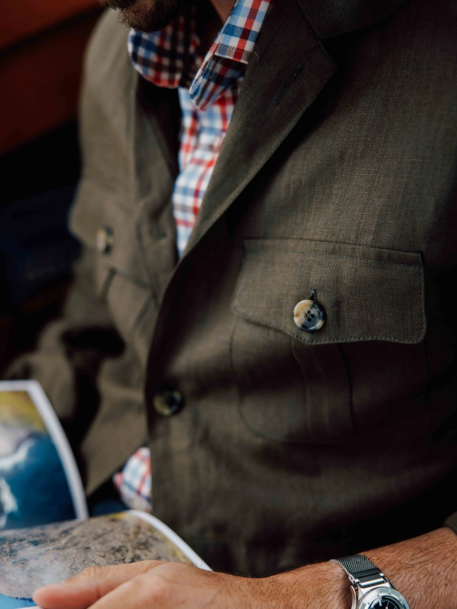 Linen Safari Jacket - Image 4