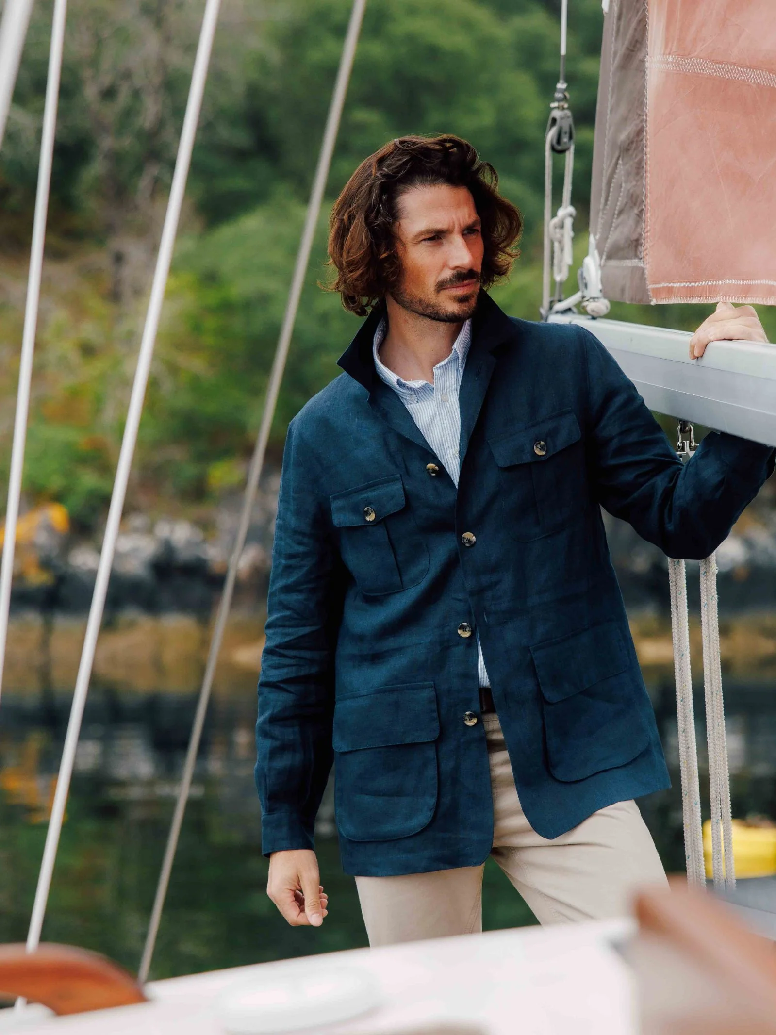 Linen Safari Jacket - Image 6
